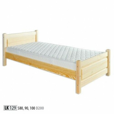 Solid wood bed genuine wood, massive wood bed 100x200 single bed, senior bed, handmade
