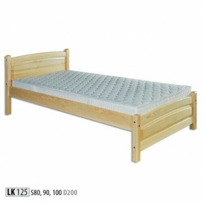 Solid wood bed pine wood bed frame 100x200 solid wood guest bed handmade new