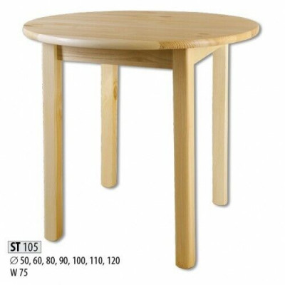 Round dining table wooden table solid pine table handcrafted round table