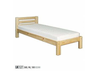 Bed single bed pine bed pine solid wood wooden bed 100x200 bed frame wood new