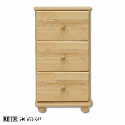 Massive nightstand bedside table chest of drawers handmade wood furniture