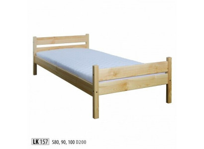Bed single bed pine bed pine solid wood wooden bed 100x200 bed frame wood