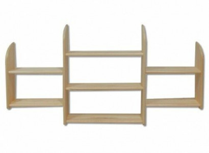 Wall shelf, solid pine wood, 150x69cm, solid wood wall shelf, flower shelf, hanging shelf