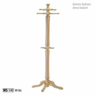 Coat rack wooden clothes stand wardrobe hanger 186cm modern stand