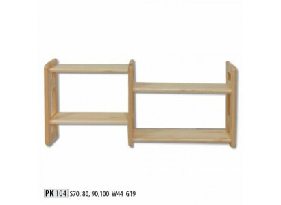 Wall shelf, bookcase, bookshelf, living room wall shelf, real wood.