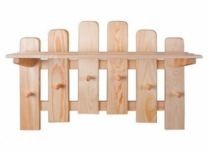 Coat rack panel wall coat rack 6 hooks 70x48 cm hallway coat rack solid pine
