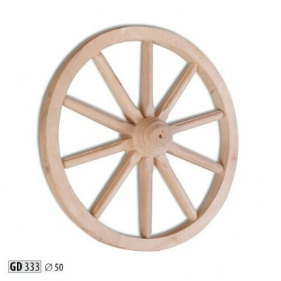 Decorative Wooden Wheel Ø 60 cm Spoked Wheel Wagon Wheel Garden Decoration Shop Decoration New