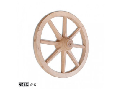 Wooden Wheel Decorative Wheel Ø 40 cm Whitewash Spoked Wheel Wall Decoration Garden Decoration Wagon Wheel