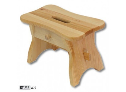 Footstool Pine Footrest Real Wood Stool Ottoman Solid Wood Footstool