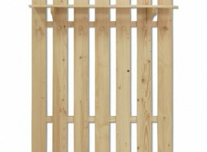 Wardrobe wall coat rack made of solid pine wood wardrobe with 7 hooks