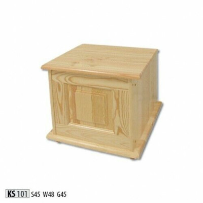Solid Wood Box Furniture Wood Furniture Handcrafted Box Chest Real Wood 45x45cm