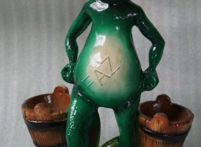 Design Vase Frog Sculpture Statue Statues Figures Sculptures Garden