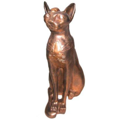 Figurine Egyptian Cat Bastet Statues Figures Decoration Plastic 37cm Egypt