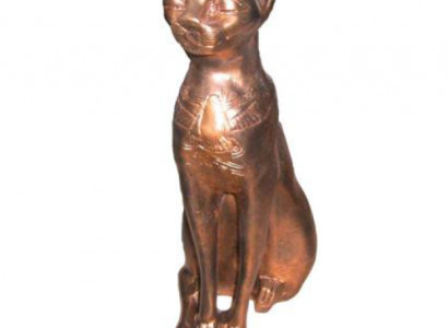 Figurine Egyptian Cat Bastet Statues Figures Decoration Plastic 37cm Egypt