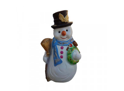 Snowman Figure Statue Decorative Figures Decorative Sculpture 50cm Winter New Statues New