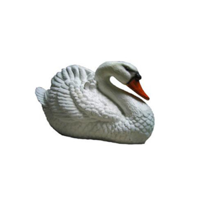 Decoration garden plastic figures hand-painted figure statue funny swan 21cm