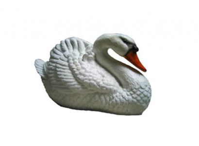 Decoration garden plastic figures hand-painted figure statue funny swan 21cm