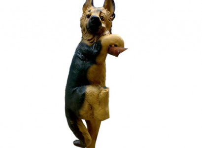 Decorative Figure, Statue, Sculpture 28 cm Figures, Statues, Sculptures, Garden Dog (A147)