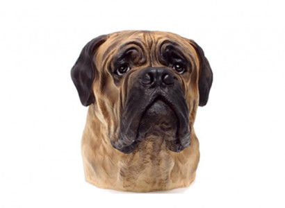 Decorative Figurine Statue Sculpture 35 cm Figures Statues Sculptures Bull Dog Bust A182