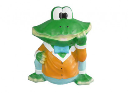 Abstract sculpture frog decoration figure plastic realistic decor statue