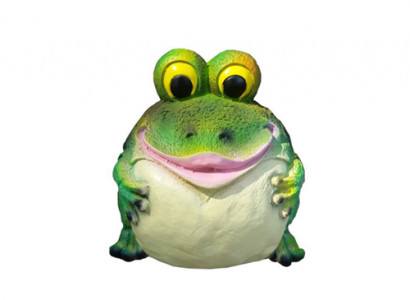 Modern frog decor plastic figure height 25 cm