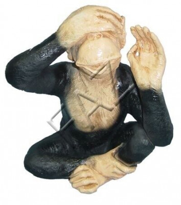 Design Monkey Figure Statue Sculpture Figures Sculptures Garden Decoration Decor New