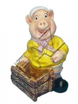 Design Pig Figure Statue Sculpture Figures Sculptures Decoration Deco c360 new