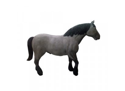 Abstract modern beautiful plastic sculpture, horse figures height 80 cm.