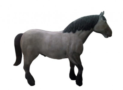 Abstract modern beautiful plastic sculpture, horse figures height 80 cm.