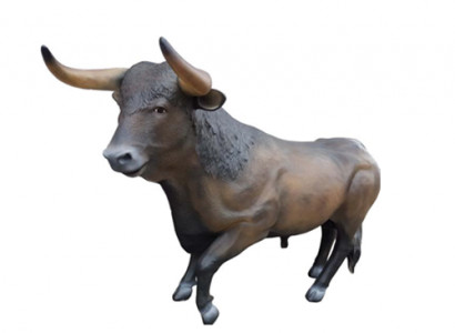 Life-size Bull Figure Decoration Statues Sculpture Garden Decorative Figures 240cm