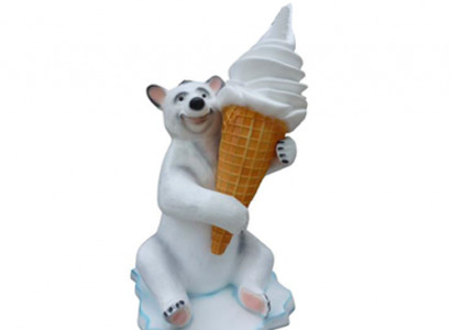 Ice Cream Figure Statue Display Ice Cream Parlor Restaurant Gastronomy Statues 215cm