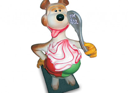 Sculpture Bear with Ice Cream Advertising Ice Cream Parlor Figures Statues Display 180 cm Comic