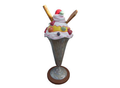 Ice Cream Figure Statue Stand Ice Parlor Restaurant Gastronomy Figure 165 cm