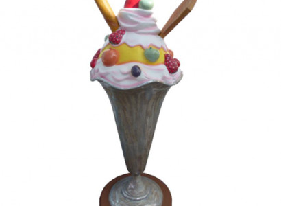 Ice Cream Figure Statue Stand Ice Parlor Restaurant Gastronomy Figure 165 cm