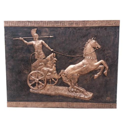 Image of Alexander the Great Relief Figure Statue Sculpture 184x143 Figures New R113B
