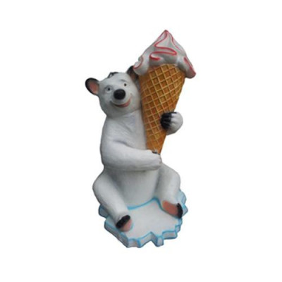 Ice Cream Statue Display Ice Cream Parlor Restaurant Gastronomy Statues Ice 128cm