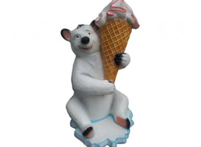 Ice Cream Statue Display Ice Cream Parlor Restaurant Gastronomy Statues Ice 128cm