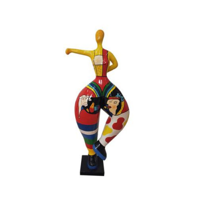 Abstract figure statue colorfully painted statues sculptures 132cm XXL statue plastic