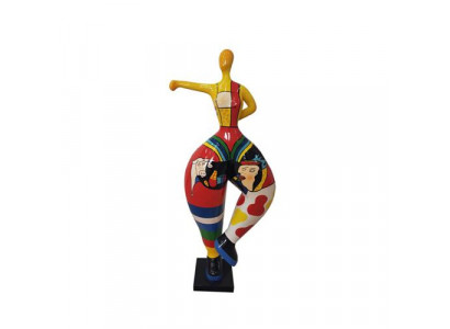 Abstract figure statue colorfully painted statues sculptures 132cm XXL statue plastic