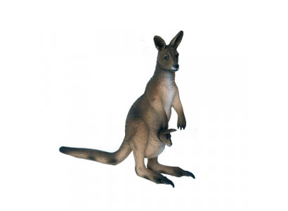 Life-Size Kangaroo Figure Decoration Statues Sculpture Garden Decor Figures 174cm
