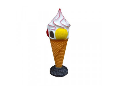 Ice Cream Figure Design Trash Bin Basket Statues Figures Statue Stand 165 cm