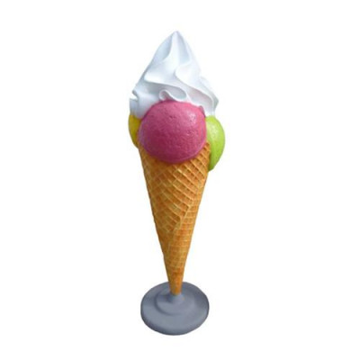 Ice Cream Figure Statue Display for Ice Cream Shop Gastronomy Statues 185cm Restaurant