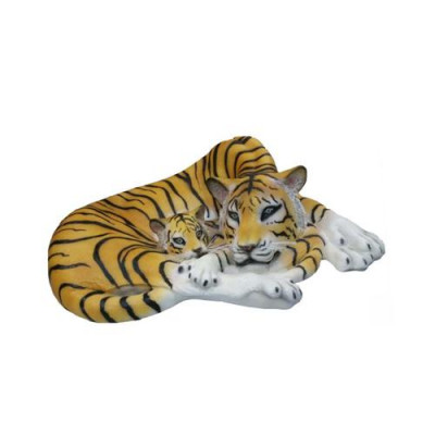 Geopard Decorative Statue Garden Statues 35x80cm Handmade Figurine Plastic New