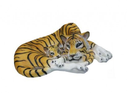Geopard Decorative Statue Garden Statues 35x80cm Handmade Figurine Plastic New