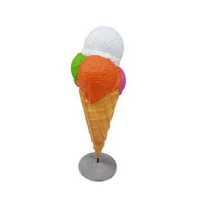 Sculpture Ice Advertising Ice Cream Parlor Figures Statues Display 185 cm
