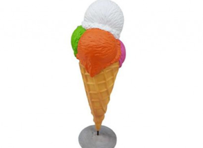 Sculpture Ice Advertising Ice Cream Parlor Figures Statues Display 185 cm