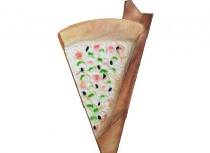 Display stand for pizza shop booth restaurant price sign sculpture statue 200cm