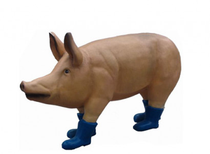 Decoration Garden Figure Statue Figures Statues Deco New Sculptures Pig 100cm