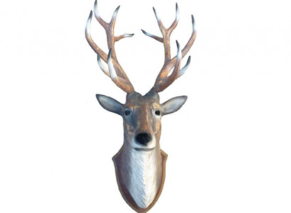 Deer Antler Head Wall Decor Decoration 110cm Wall Design Head Sculpture Statue