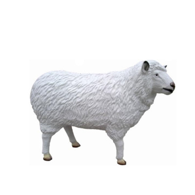 Modern design sheep animal garden decoration plastic sculpture white new